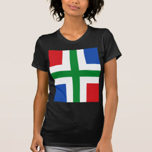 Flagge von Groningen (Provinz) T-Shirt