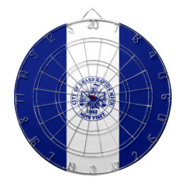 Flagge von Großzügen (Stadt Michigan) Dartscheibe