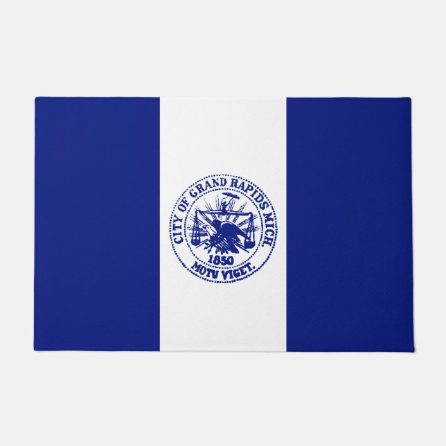 Flagge von Großzügen (Stadt Michigan) Fußmatte (Vorderseite)