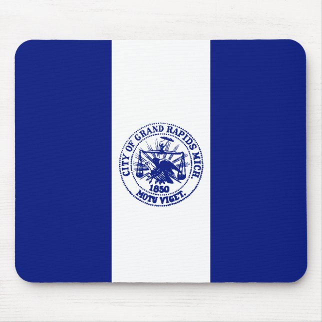 Flagge von Großzügen (Stadt Michigan) Mousepad (Vorne)