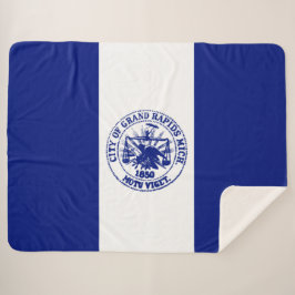 Flagge von Großzügen (Stadt Michigan) Sherpadecke