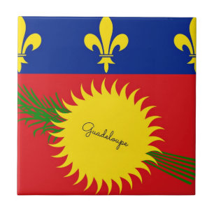 Flagge von Guadeloupe Fliese