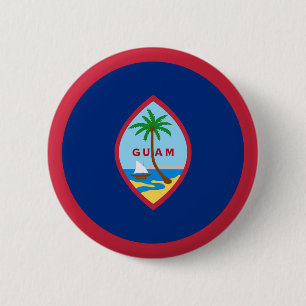 Flagge von Guam Button