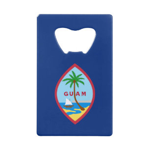 Flagge von Guam Geldbeutel Flaschenöffner