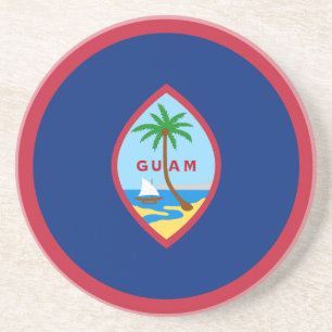Flagge von Guam Getränkeuntersetzer