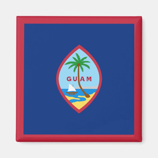 Flagge von Guam Magnet (Vorne)
