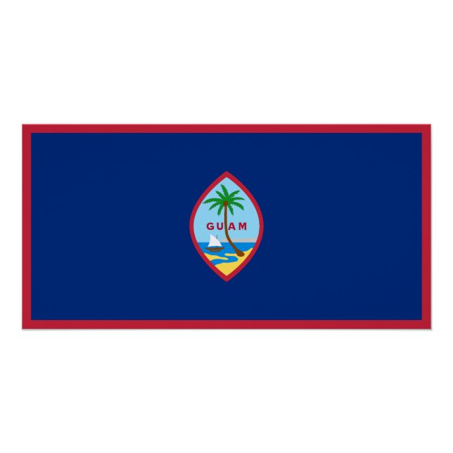Flagge von Guam Poster (Vorderseite)