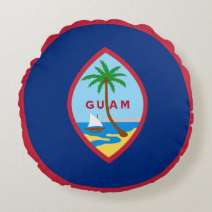 Flagge von Guam Rundes Kissen