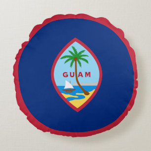 Flagge von Guam Rundes Kissen