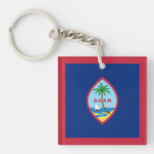 Flagge von Guam Schlüsselanhänger
