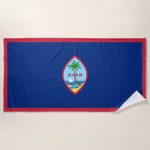 Flagge von Guam Strandtuch