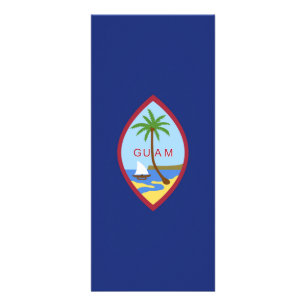 Flagge von Guam Werbekarte