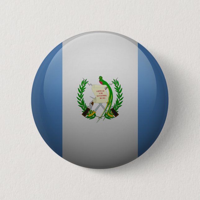 Flagge von Guatemala Button (Vorderseite)