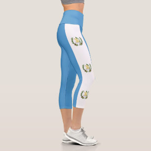 Flagge von Guatemala Capri Leggings