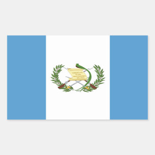 Flagge von Guatemala - Central American Rechteckiger Aufkleber