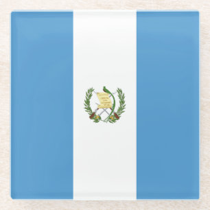Flagge von Guatemala Glasuntersetzer