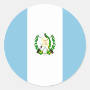 Flagge von Guatemala Runder Aufkleber
