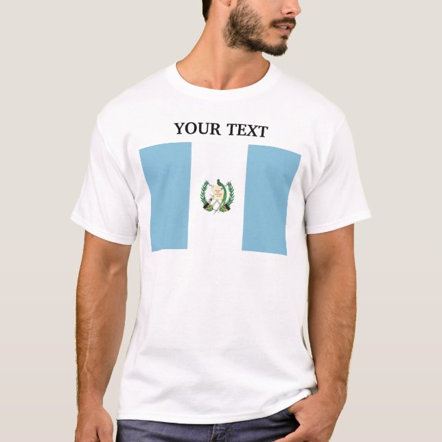 Flagge von Guatemala T-Shirt (Vorderseite)