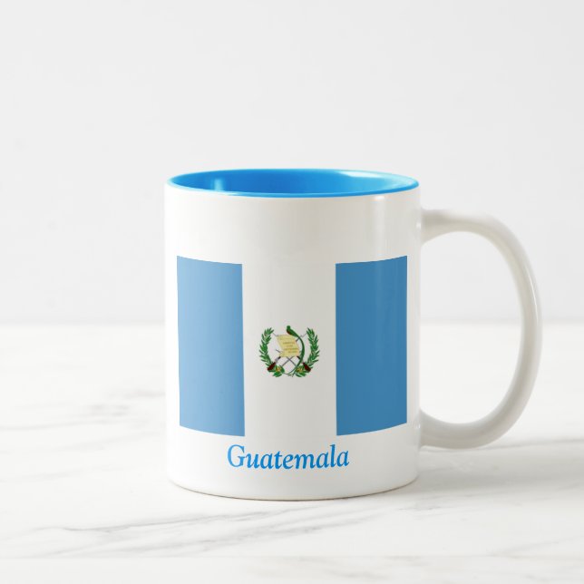 Flagge von Guatemala Zweifarbige Tasse (Rechts)