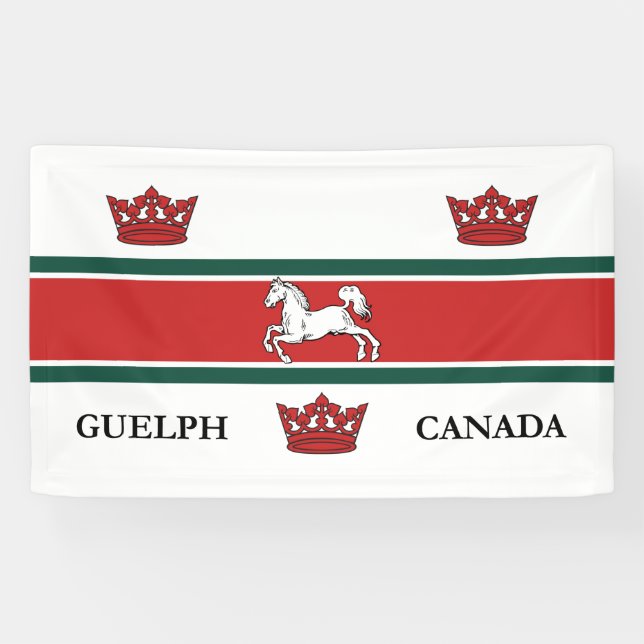 Flagge von Guelph (Ontario, Kanada) Banner (Horizontal)