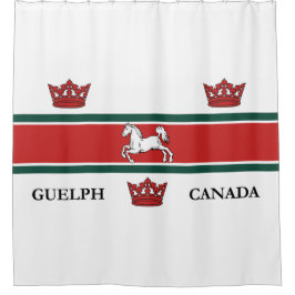 Flagge von Guelph (Ontario, Kanada) Duschvorhang