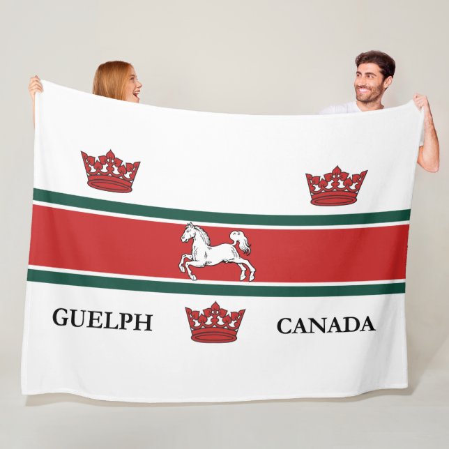 Flagge von Guelph (Ontario, Kanada) Fleecedecke (Beispiel)