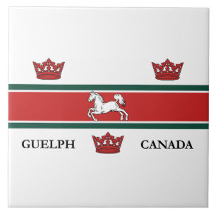 Flagge von Guelph (Ontario, Kanada) Fliese