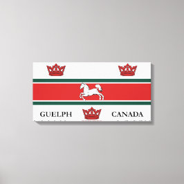 Flagge von Guelph (Ontario, Kanada) Leinwanddruck