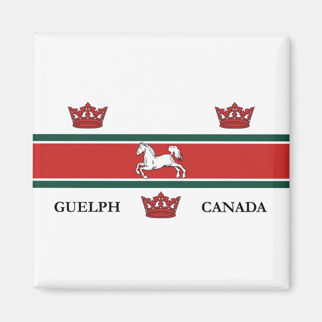 Flagge von Guelph (Ontario, Kanada) Magnet (Vorne)