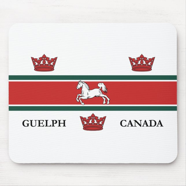 Flagge von Guelph (Ontario, Kanada) Mousepad (Vorne)