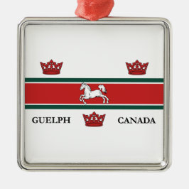 Flagge von Guelph (Ontario, Kanada) Ornament Aus Metall