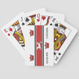 Flagge von Guelph (Ontario, Kanada) Spielkarten