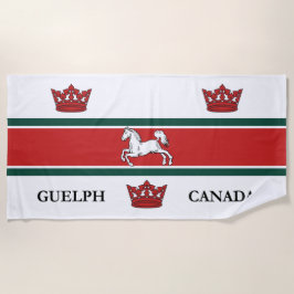 Flagge von Guelph (Ontario, Kanada) Strandtuch