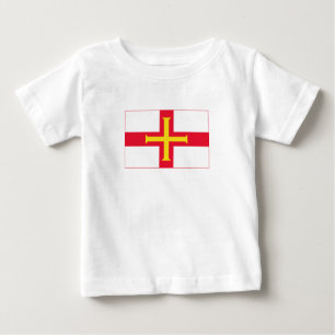 Flagge von Guernsey Baby T-shirt