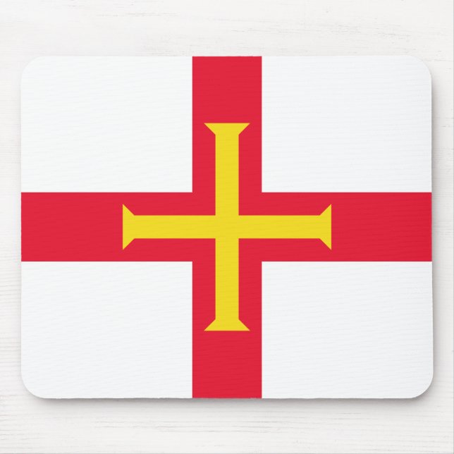 Flagge von Guernsey Mousepad (Vorne)