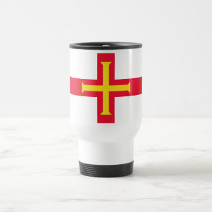 Flagge von Guernsey Reisebecher