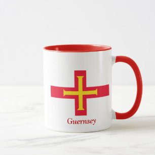 Flagge von Guernsey Tasse