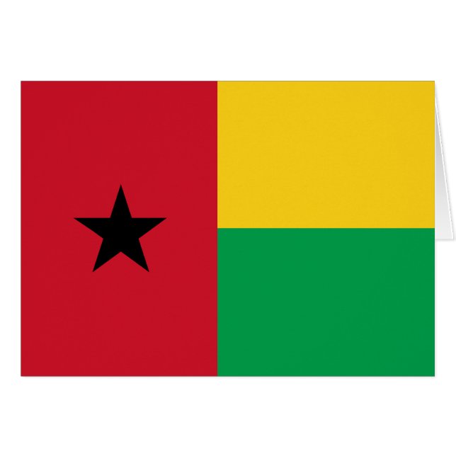 Flagge von Guinea-Bissau (Vorderseite (Horizontal))