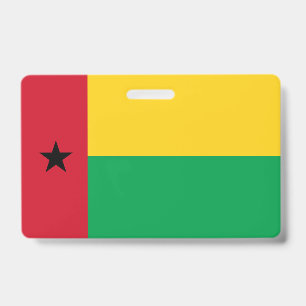 Flagge von Guinea-Bissau Ausweis