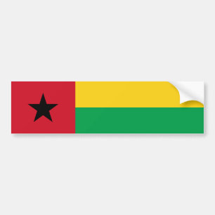Flagge von Guinea-Bissau Autoaufkleber