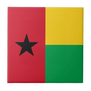 Flagge von Guinea-Bissau Fliese