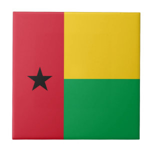 Flagge von Guinea-Bissau Fliese