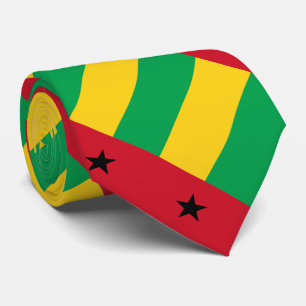 Flagge von Guinea-Bissau Krawatte