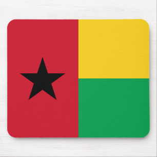 Flagge von Guinea-Bissau Mousepad