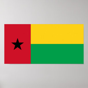 Flagge von Guinea-Bissau Poster