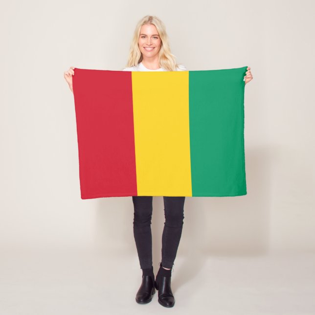 Flagge von Guinea Fleecedecke (Beispiel)