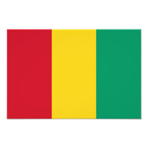 Flagge von Guinea Fotodruck