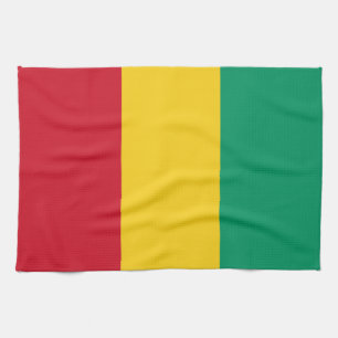 Flagge von Guinea Geschirrtuch