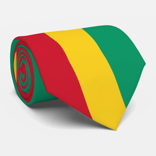 Flagge von Guinea Krawatte (Gerollt)