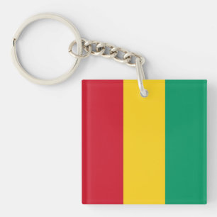 Flagge von Guinea Schlüsselanhänger